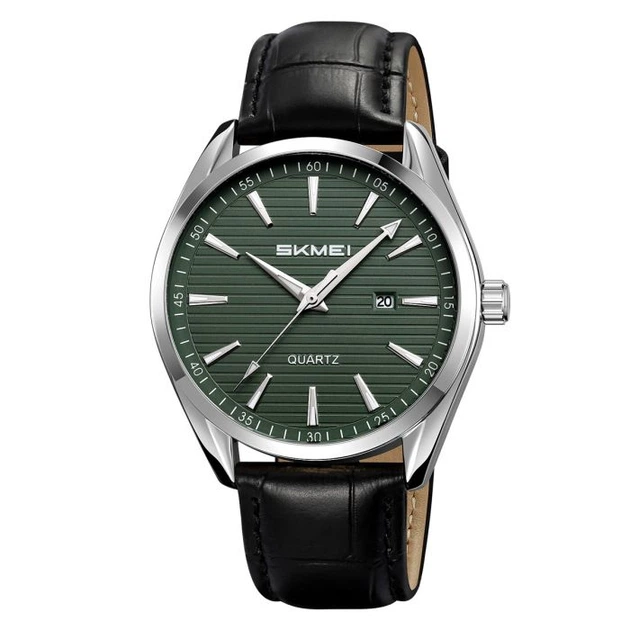 Годинник наручний Skmei 2490SIGN Silver-Green - Фото 1 Годинник наручний Skmei 2490SIGN Silver-Green - изображение 1
