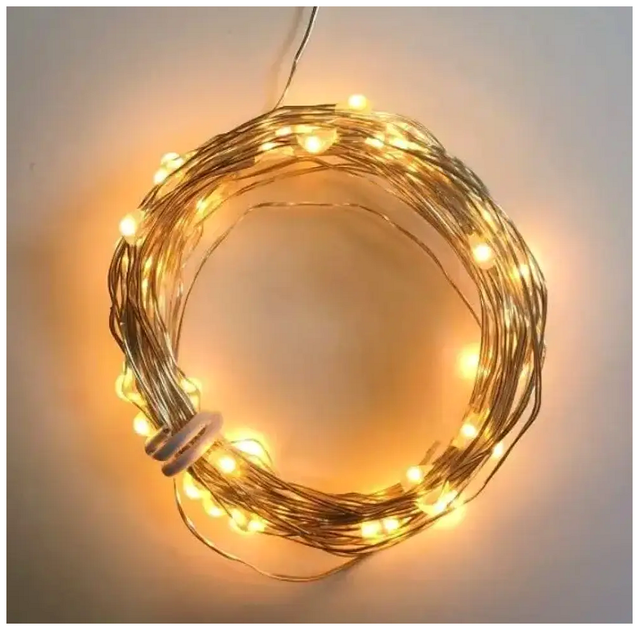 Светодиодная гирлянда 30 LED 3м на батарейках IP44 для внутреннего использования капли Роса SQ-26655 - изображение 10
