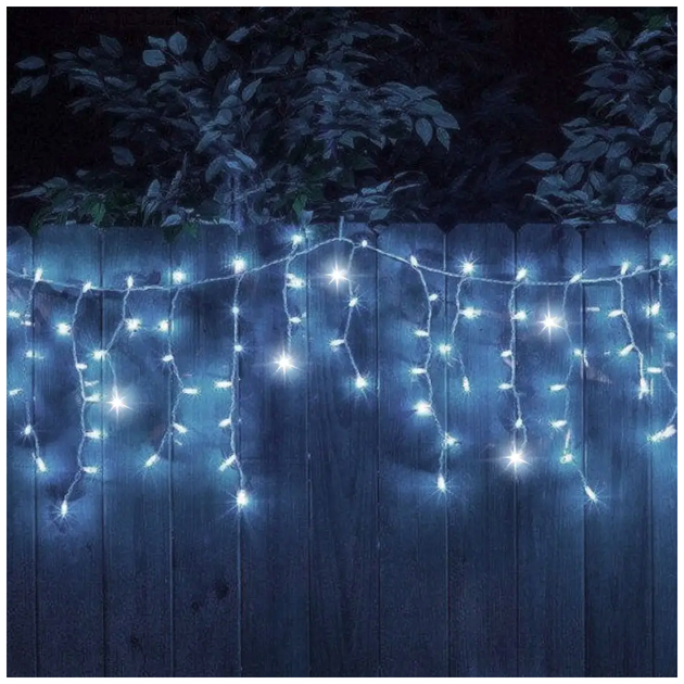 Гирлянда бахрома уличная 9x0,6м 150 LED холодный белый каучук с мерцанием IP65 SQ-26907 - изображение 4