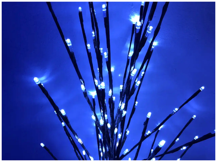 Светодиодное дерево гирлянда 225LED 150см коричневый ствол синий для украшения помещений SQ-25536 - изображение 4