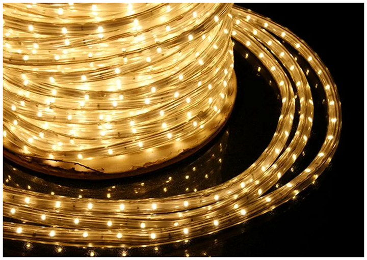 Уличная светодиодная гирлянда 10м 600 LED 220В квадратная теплый белый IP68 статический режим SQ-27025 - изображение 9