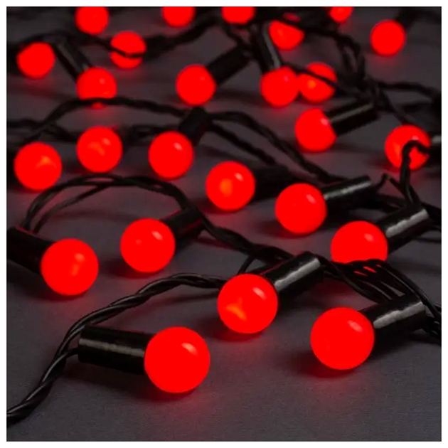 Светодиодная гирлянда 40LED 7м 18мм Красный для украшения помещений и улицы SQ-27514 - изображение 2