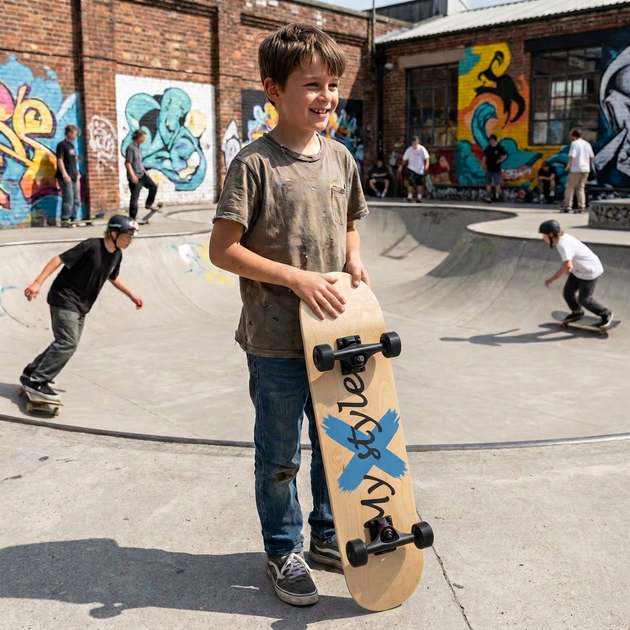 Скейтборд дерев'яний BavarSport Skateboard My Style 4411-14 розмір 78х20см - зображення 10
