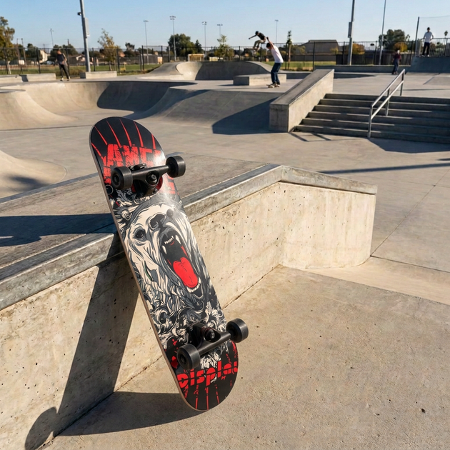 Скейтборд деревянный медведь BavarSport Skateboard Bear 4411-5 размер 78х20см - изображение 9