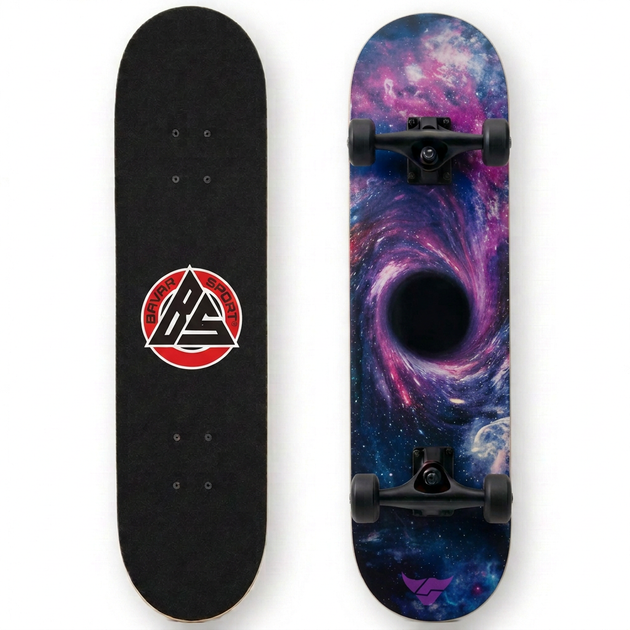 Скейтборд дерев'яний космос BavarSport Skateboard Space 4411-13 розмір 78х20см - зображення 2