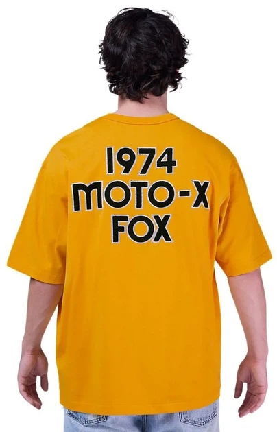 Футболка Fox Oversize Tee Moto-X гірчична, розмір XL - зображення 2