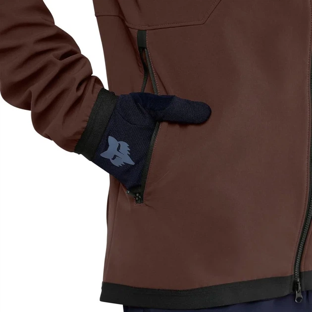Толстовка велосипедная Fox Ranger Fire Hoodie коричневая, размер XL - Фото 2 Толстовка велосипедная Fox Ranger Fire Hoodie коричневая, размер XL - изображение 2