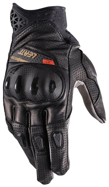 Перчатки мотоциклетные кожаные Leatt ADV X-Flow 8.5 Short черные, размер L (10) - изображение 2