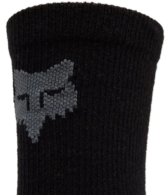 Носки велосипедные Fox Flexair Merino Black S/M черный шерсть мериноса 6 дюймов - Фото 4 Носки велосипедные Fox Flexair Merino Black S/M черный шерсть мериноса 6 дюймов - изображение 4