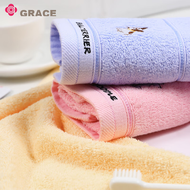 Детское полотенце Grace, антибактериальное полотенце для лица из чистого хлопка класса А для домашнего использования, мультяшное милое детское впитывающее полотенце небольшого размера, упаковка из 3 штук. - Фото 8 Детское полотенце Grace, антибактериальное полотенце для лица из чистого хлопка класса А для домашнего использования, мультяшное милое детское впитывающее полотенце небольшого размера, упаковка из 3 штук. - изображение 8