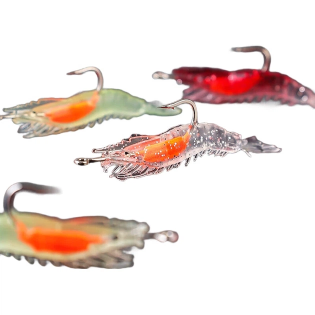 Приманка для креветок Taiyu Lead Hook, комплект для далекого закидання, м'яка приманка, морська риболовля, прісноводна біонічна штучна приманка, набір рибальських приманок - изображение 2