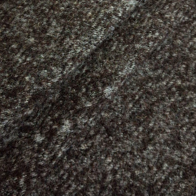 Трикотаж вовняний кашеміровий, темно-коричневий меланж - Фото 2 Трикотаж вовняний кашеміровий, темно-коричневий меланж - изображение 2
