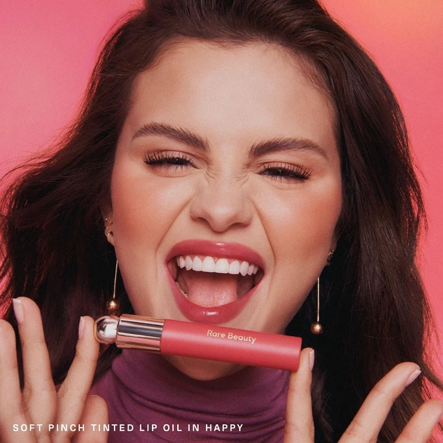 Масло для губ, тинт Rare Beauty "Happy" Soft Pinch Tinted Lip Oil Stain - изображение 3