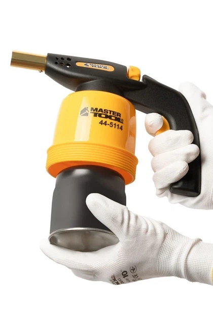 Лампа газова паяльна MASTERTOOL п'єзопідпал Ø 20 мм/1300°С 1.3 кВт 94.6 г/год 44-5114 - Фото 5 Лампа газова паяльна MASTERTOOL п'єзопідпал Ø 20 мм/1300°С 1.3 кВт 94.6 г/год 44-5114 - зображення 5
