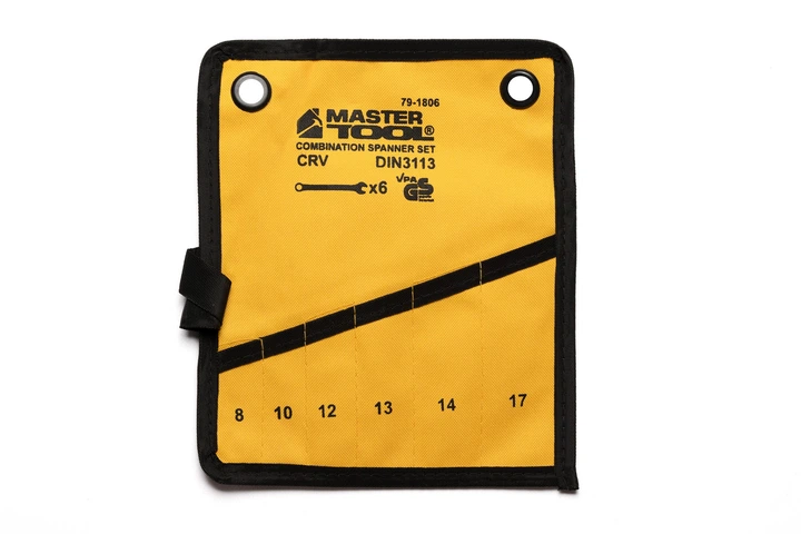 Чохол для гайкових ключів MASTERTOOL 6 кишень 79-1806 - Фото 1 Чохол для гайкових ключів MASTERTOOL 6 кишень 79-1806 - зображення 1