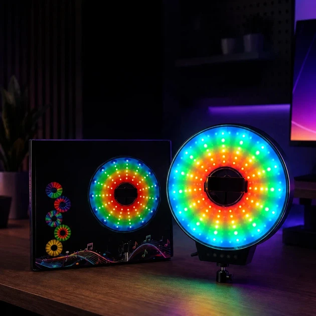 Кільцева LED-лампа Digital MJ-321 RGB 35 см з USB-живленням - Фото 6 Кільцева LED-лампа Digital MJ-321 RGB 35 см з USB-живленням - зображення 6