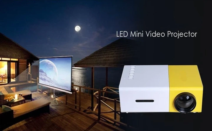 Портативный мини-проектор YG-300 LED с поддержкой Full HD - Фото 1 Портативный мини-проектор YG-300 LED с поддержкой Full HD - изображение 1