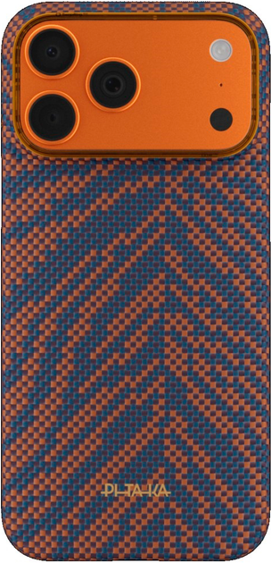 Панель Pitaka Edge Breath of Veins для Apple iPhone 17 Pro Max Burning Orange (0741654370483) - Фото 2 Панель Pitaka Edge Breath of Veins для Apple iPhone 17 Pro Max Burning Orange (0741654370483) - зображення 2