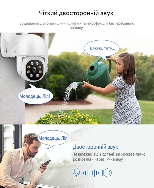 Уличная WiFi камера 5.0 МП 1DAL | Умная PTZ камера поворотная IP66 APP "Tuya" (WS-Q205A) - Фото 4 Уличная WiFi камера 5.0 МП 1DAL | Умная PTZ камера поворотная IP66 APP "Tuya" (WS-Q205A) - изображение 4