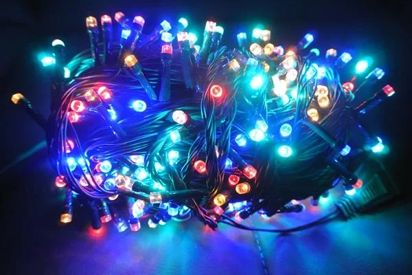 Светодиодная гирлянда-нить Digital 300 LED, теплый свет, черный провод - изображение 6