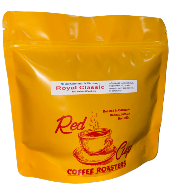 Кава мелена 250г. ROYAL CLASSIC 80/20 - Фото 1 Кава мелена 250г. ROYAL CLASSIC 80/20 - зображення 1