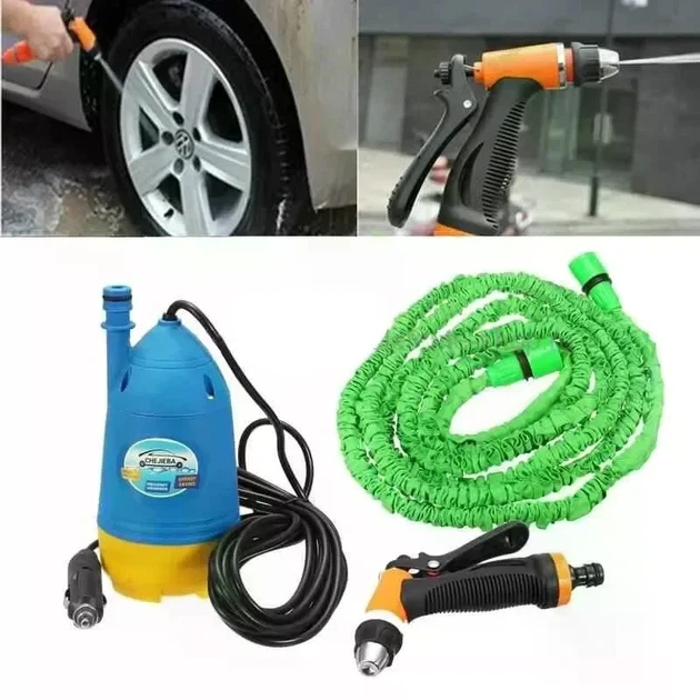 Портативная автомойка Digital CHEJIEBA 12V со шлангом 8 м и насосом - Фото 6 Портативная автомойка Digital CHEJIEBA 12V со шлангом 8 м и насосом - изображение 6