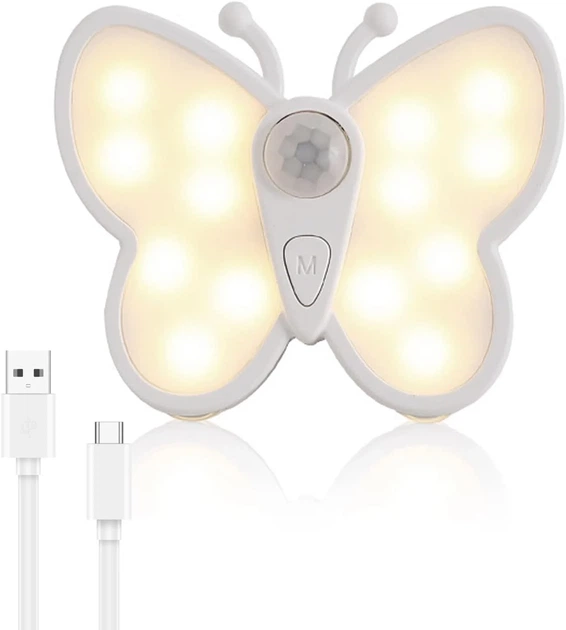 Настенный LED-ночник «Бабочка» с датчиком движения SEONTV - Фото 2 Настенный LED-ночник «Бабочка» с датчиком движения SEONTV - изображение 2