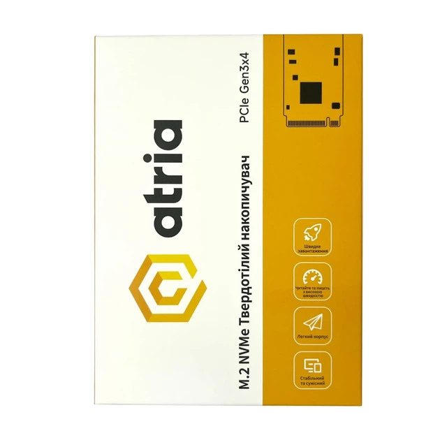 SSD диск ATRIA X500S 128GB M.2 NVMe (ATNVMX500S/128) - изображение 3
