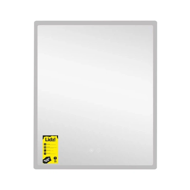 Дзеркало Lidz Orion OR2 700х800 мм з LED-підсвічуванням, антизапотіванням і димером - зображення 3