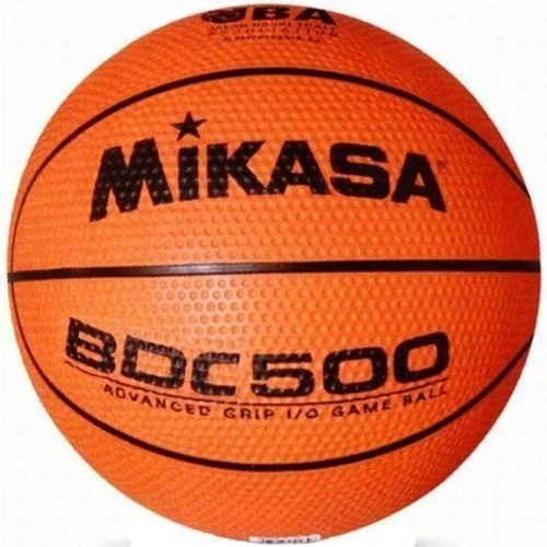 Баскетбольный мяч Mikasa BDC500 резина №6 коричневый - Фото 1 Баскетбольный мяч Mikasa BDC500 резина №6 коричневый - изображение 1