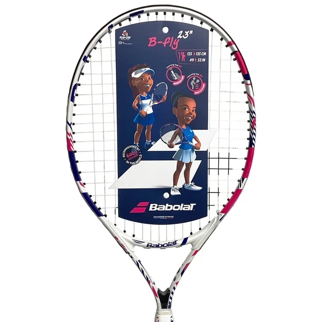 Тенісна ракетка Babolat B Fly 23 алюмінієва для дітей 6-8 років біла - зображення 3