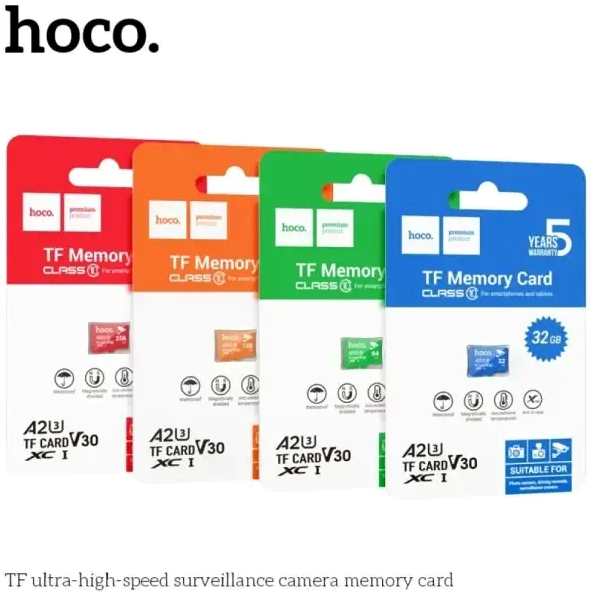 Картка пам'яті Hoco TF Ultra-High-Speed 32 GB microSDHC клас 10 U1 для відеоспостереження та запису даних Black - зображення 7