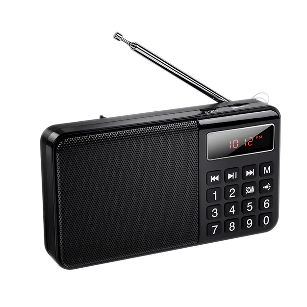 Портативное радио Hoco HI50 Bluetooth 5.3 FM AM с динамиком 5 Вт аккумулятор 1200 мАч черное - изображение 5