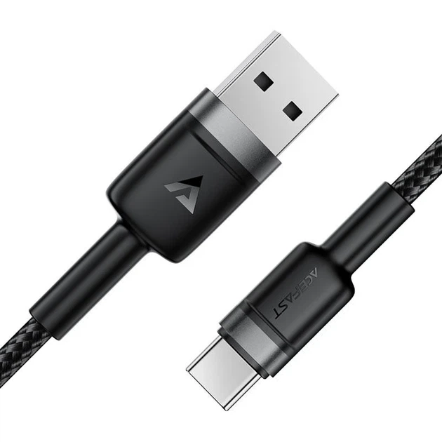 Кабель Acefast C22-04 USB — Type-C 60W 1.2 м чёрный - изображение 4