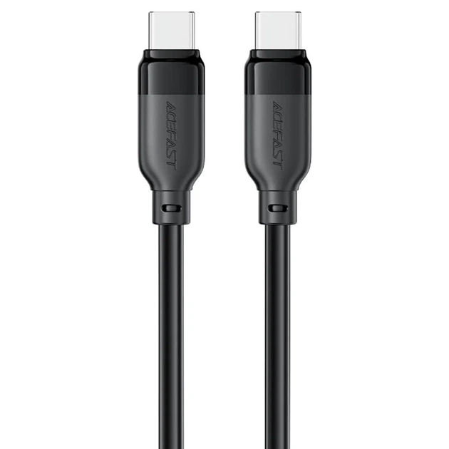 Кабель Acefast C16-03 Type-C — Type-C 60W 1.2 м плетеный черный - Фото 1 Кабель Acefast C16-03 Type-C — Type-C 60W 1.2 м плетеный черный - изображение 1