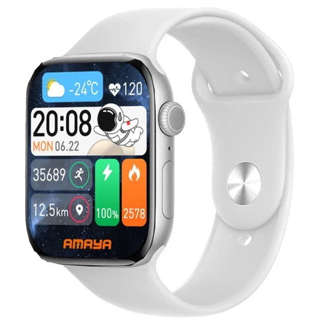 Смарт-часы Amaya X10 Pro спортивные со звонками Bluetooth 5.4 белые - Фото 1 Смарт-часы Amaya X10 Pro спортивные со звонками Bluetooth 5.4 белые - изображение 1