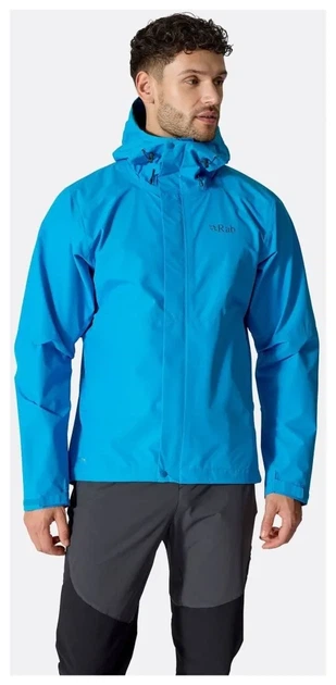 Мембранна куртка чоловіча Rab Downpour Jacket, Army (M) - зображення 4