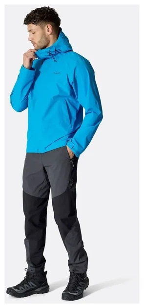 Мембранна куртка чоловіча Rab Downpour Jacket, Army (M) - зображення 10