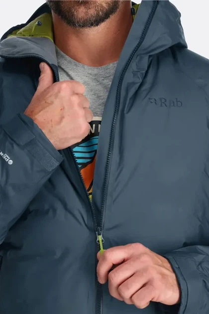 Мембранна чоловіча тепла куртка Rab Valiance Jacket, Black (M) - изображение 7