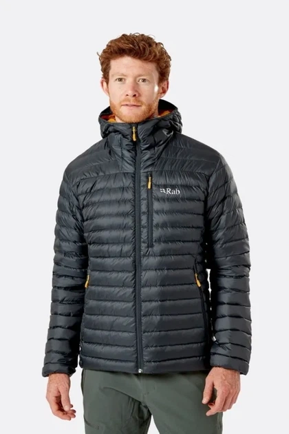 Легкий чоловічий пуховик Rab Microlight Alpine Jacket Beluga (M) - зображення 2