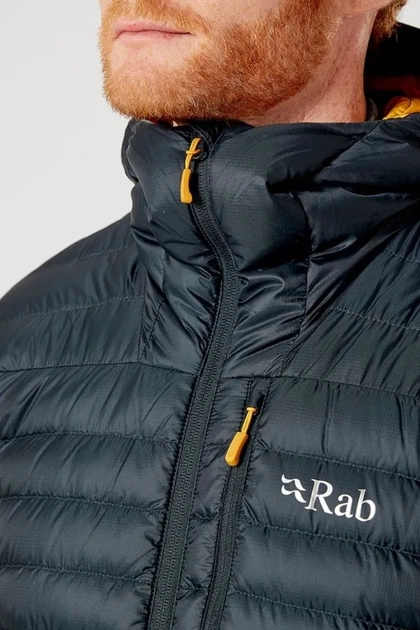 Легкий чоловічий пуховик Rab Microlight Alpine Jacket Beluga (M) - зображення 4