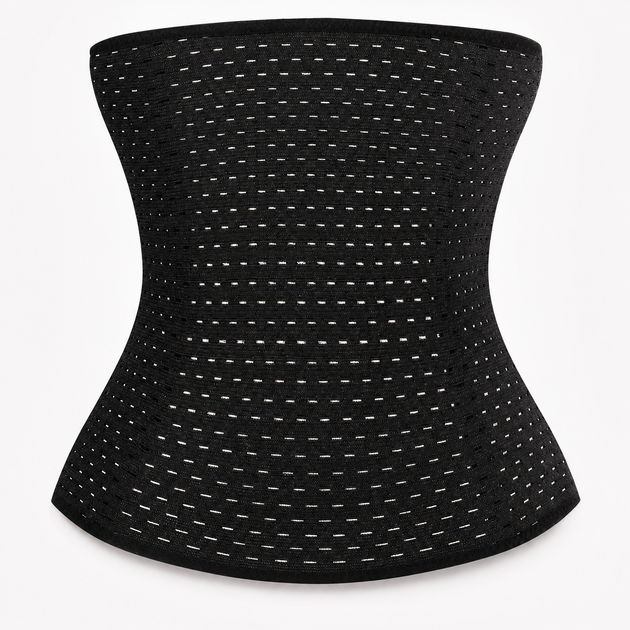 Утягивающий пояс-корсет WAIST BAND 2XL черный для коррекции фигуры с 4 металлическими ребрами - изображение 7