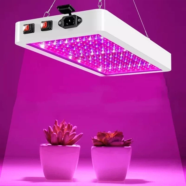 LED фитолампа для растений 30 Вт 312 светодиодов полного спектра с режимами Veg/Bloom IP65 подвесной светильник 415×200×40 мм для комнатного огорода - изображение 9