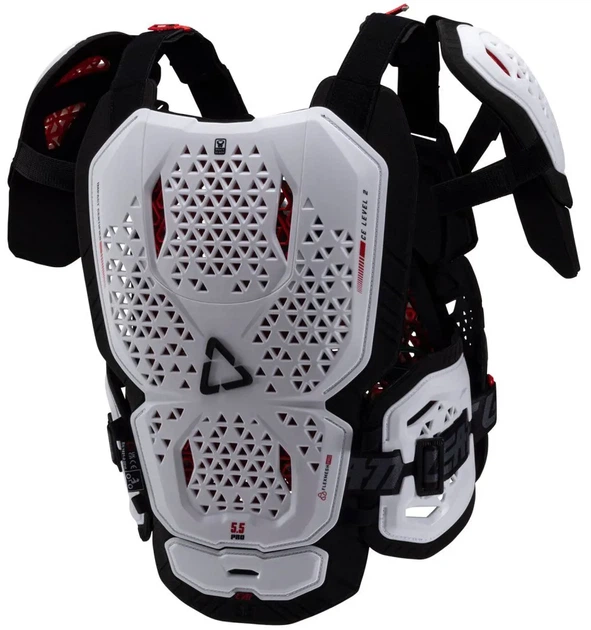 Защита груди Leatt Chest Protector 5.5 Pro EVO белый, размер S/M - изображение 4