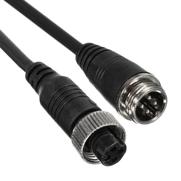 Кабель для камеры заднего вида Podofo Y3008A2 4Pin, разъём М12, 10 м - изображение 4