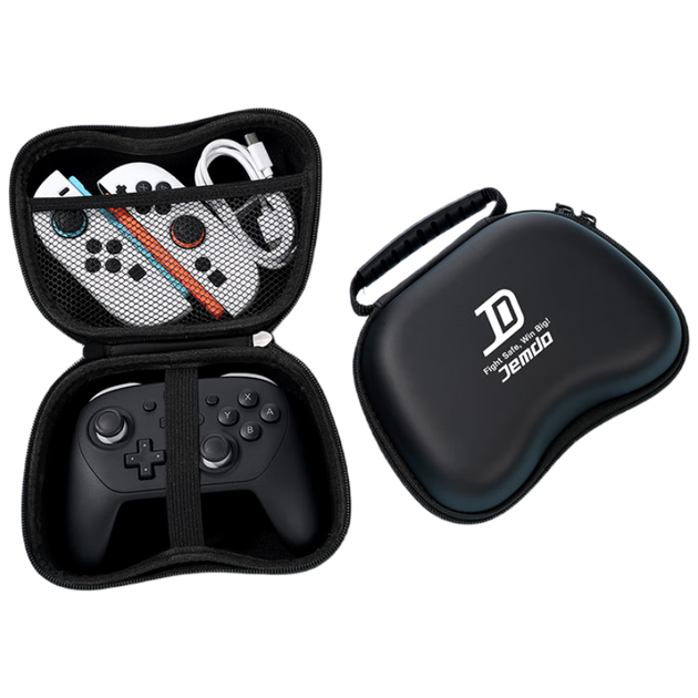 Универсальный чехол Jemdo для игровых контроллеров PS5/PS4/Xbox/Switch Pro2, жесткий защитный чехол с противоударной конструкцией, черный. - изображение 4