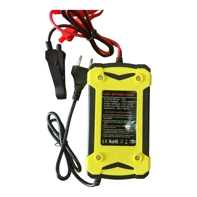 Автоматичний зарядний пристрій Asson Smart Charger 12V 6A з трьома етапами заряджання - зображення 2