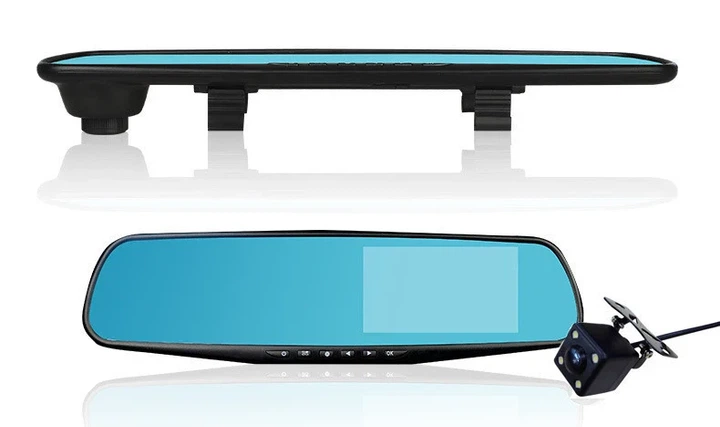 Відеореєстратор-дзеркало Grandio DVR L9000 Full HD з двома камерами - Фото 4 Відеореєстратор-дзеркало Grandio DVR L9000 Full HD з двома камерами - зображення 4
