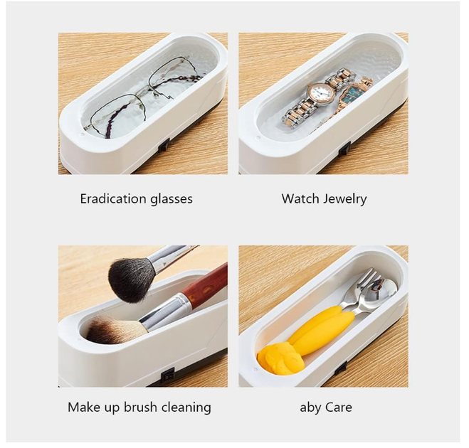 Ультразвуковая мойка для украшений Portable Jewelry Cleaner, очиститель ювелирных изделий, очков и мелких вещей - изображение 4