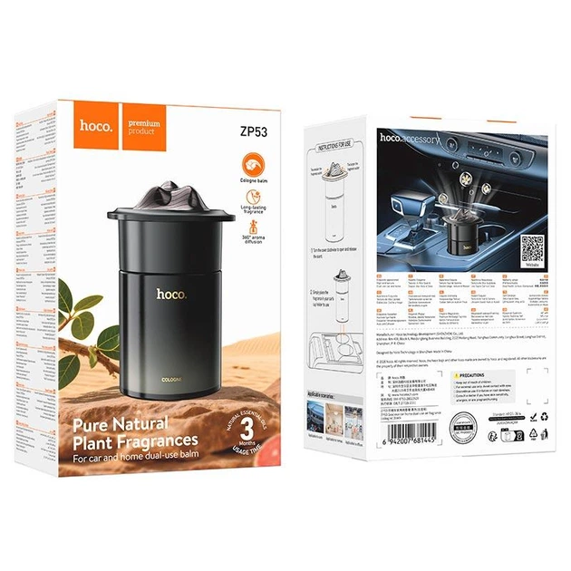Ароматизатор HOCO Gracieux car home dual-use air fragrance ZP53 (cologne) 5271297 - зображення 2